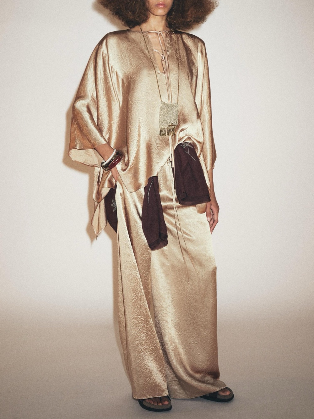 Zara Satin matching Coord set